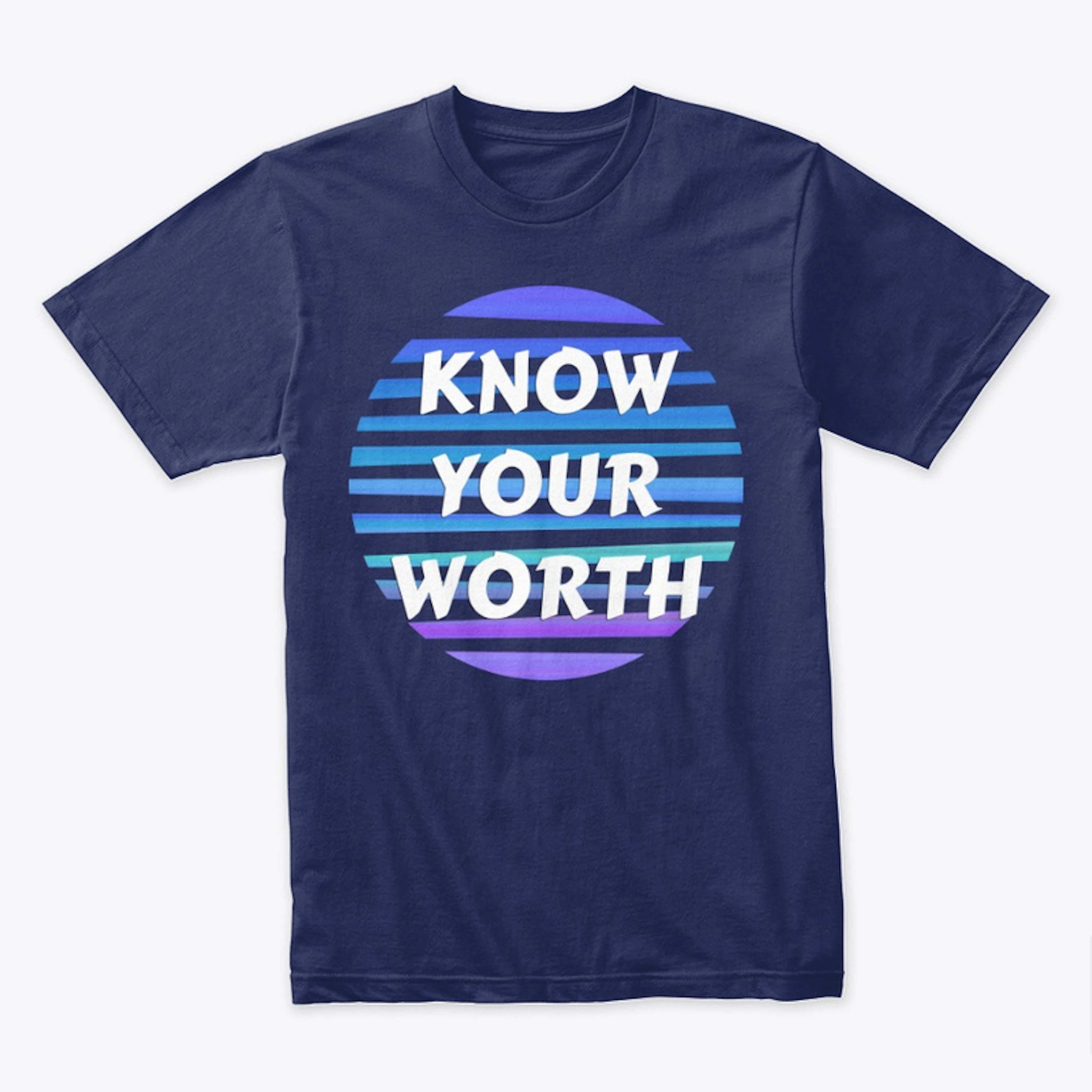 Know Your Worth Striped Sun Shirt
