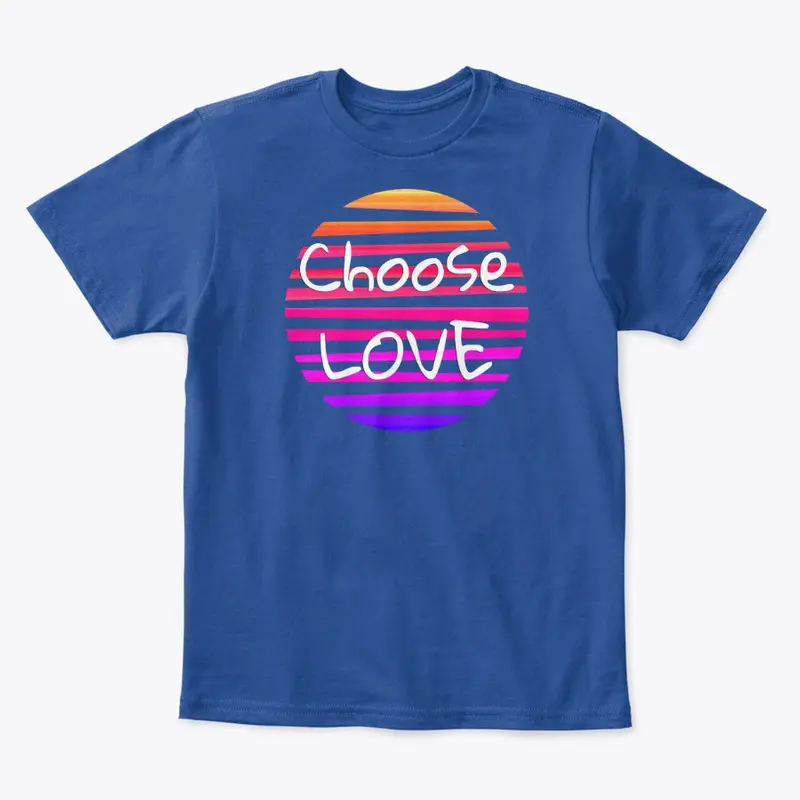 Choose Love Striped Sun Shirt