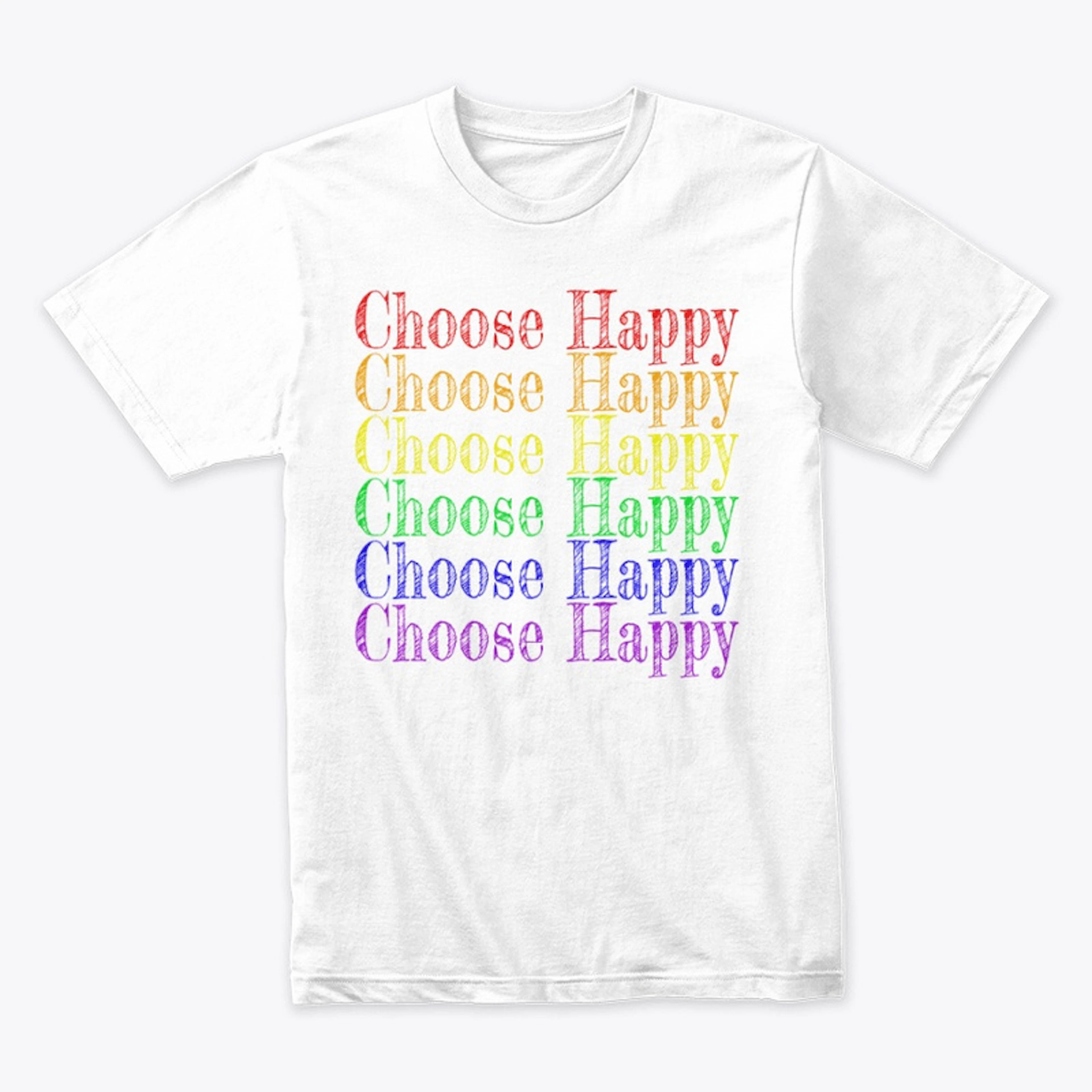Choose Happy Rainbow