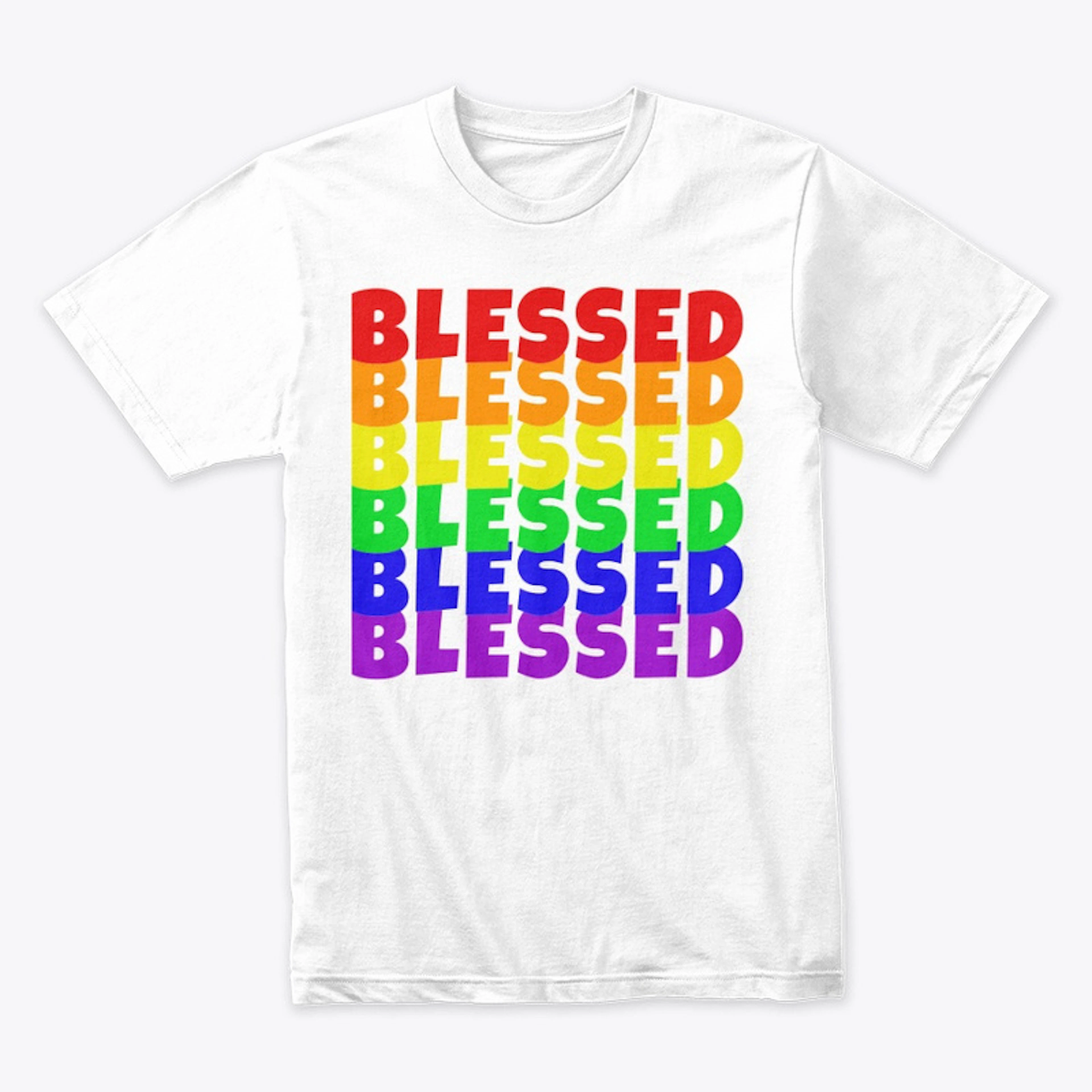 BLESSED Rainbow Shirt