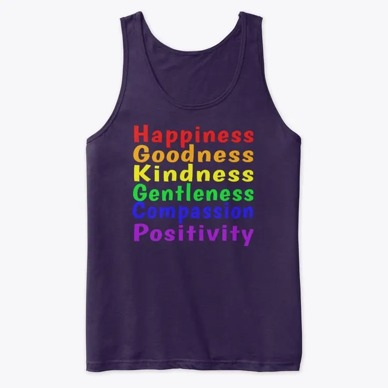 Happiness Goodness Kindness Rainbow