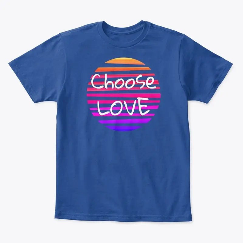 Choose Love Striped Sun Shirt