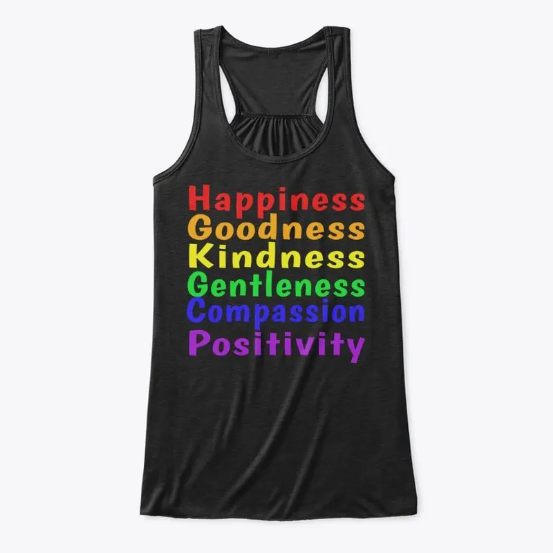 Happiness Goodness Kindness Rainbow